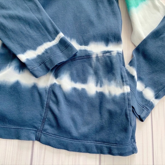 Chaps Sport 100% Cotton Sweatshirt Funnelneck Tie Dye - Picture 8 of 9